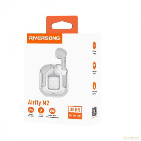 Riversong słuchawki Bluetooth AirFly M2 TWS białe EA233