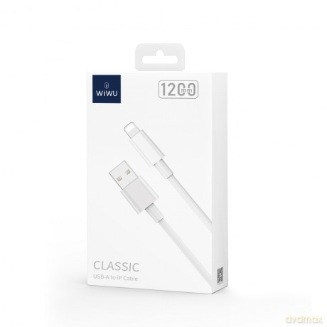 WIWU kabel C006 USB - Lightning 1,2 m 2,4A biały