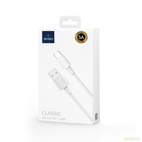 WIWU kabel C007 USB - USB-C 1,2 m 5A biały