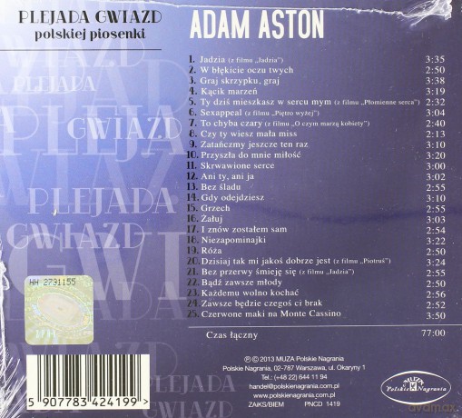 Plejada Gwiazd Polskiej Piosenki: Adam Aston: Każdemu wolno kochać (digipack) [CD]