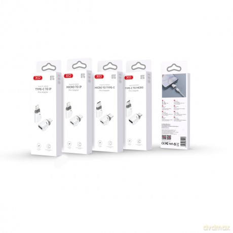 XO adapter NB256F microUSB - Lightning biały