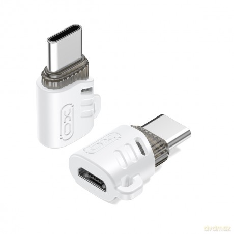 XO adapter NB256G microUSB - USB-C biały