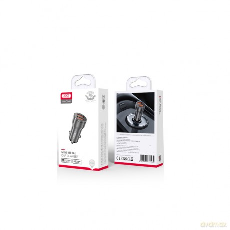 XO ładowarka samochodowa CC48 2x USB 2,4A szara