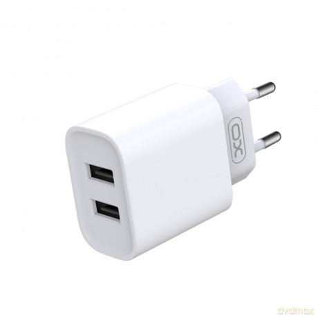 XO ładowarka sieciowa CE02C 2x USB 2,1A biała