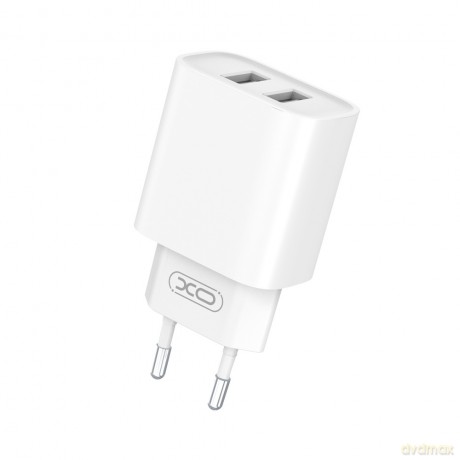 XO ładowarka sieciowa CE02C 2x USB 2,1A biała + kabel microUSB
