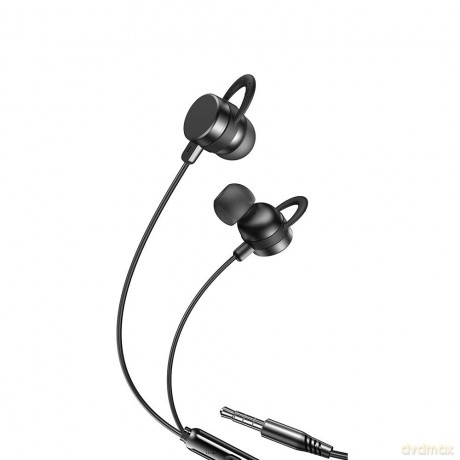 XO słuchawki przewodowe EP63 jack 3,5 mm dokanałowe czarne