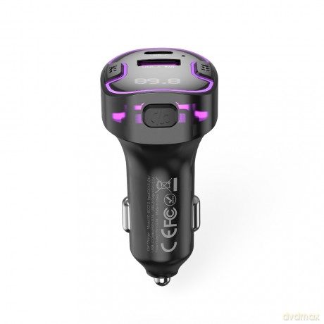 XO transmiter FM BCC12 Bluetooth MP3 ładowarka samochodowa 3,1A czarna