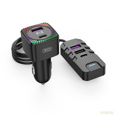 XO transmiter FM BCC13 Bluetooth MP3 ładowarka samochodowa 6,2A czarna