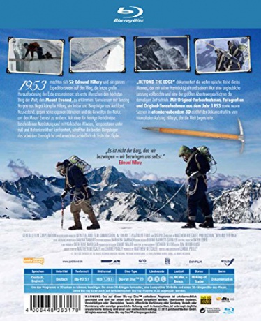 Beyond the Edge (Everest: Poza krańcem świata) [Blu-Ray 3D]