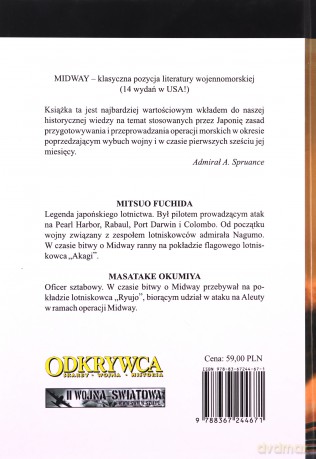Midway. Historia japońskiej marynarki wojennej - Mitsuo Fuchida, Masatake Okumiya [KSIĄŻKA]