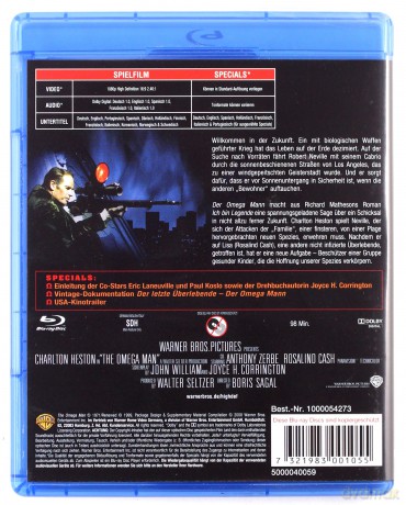 The Omega Man (Człowiek Omega) [Blu-Ray]