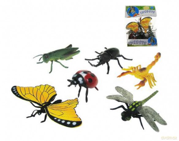 Insekty, pajęczaki 10cm 6szt KC6-006A [FIGURKA]