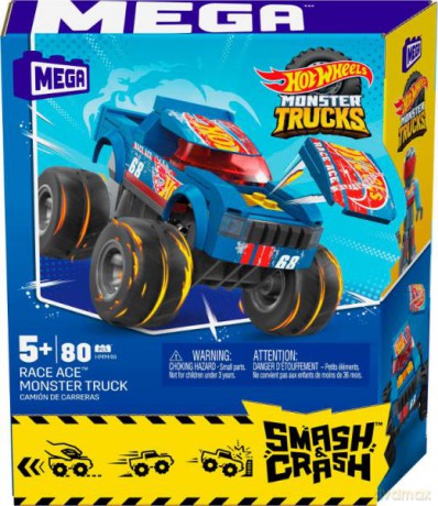 Klocki MEGA Hot Wheels Race Ace Kaskaderska sztuczka Monster Truck HMM49 [KLOCKI]