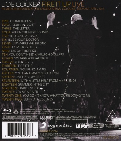 Joe Cocker: Fire It Up - Live [Blu-Ray]