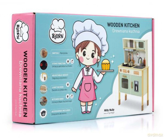 Kuchnia drewniana Bjorn - Mint Milly Mally