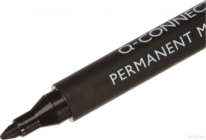 Marker permanentny Q-CONNECT, ścięty, 3-5mm (linia), czarny