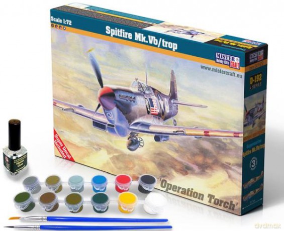 Model samolotu do sklejania Spitfire Mk.Vb/trop 1:72 (farby + klej)