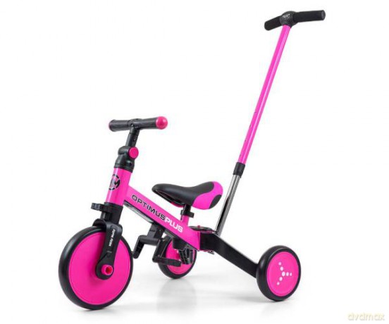 Rowerek 4w1 Optimus Plus pink/różowy 5304