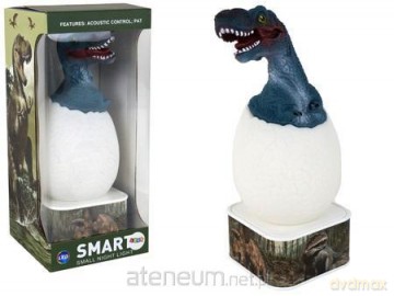 Lampka jajko T-Rex led Micro USB niebieski [FIGURKA]