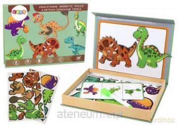 Puzzle magnetyczne z motywem dinozaurów [PUZZLE]