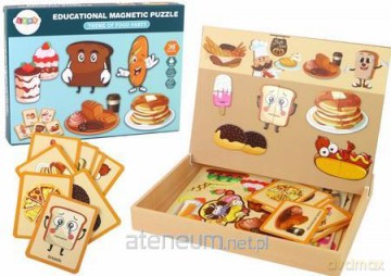 Puzzle magnetyczne z motywem jedzenia [PUZZLE]