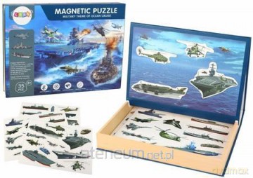 Zestaw puzzli magnetycznych z motywem militarnym [PUZZLE]