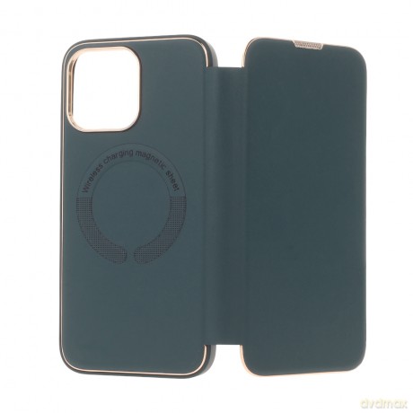 Etui Smart Gold Frame Mag do iPhone 11 ciemnozielony