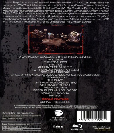 Portnoy Sheehan MacAlpine Sherinian: Live In Tokyo [Blu-Ray]
