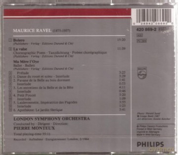 Monteux/Lso: Ravel:Bolero/La Valse/+ [CD]