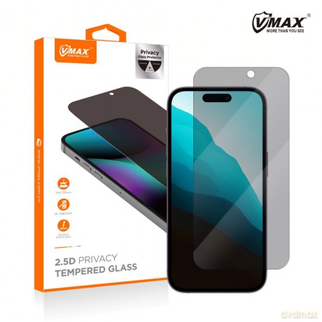 Vmax szkło hartowane 0.33mm 2,5D high clear privacy glass do iPhone 12 Pro Max 6,7