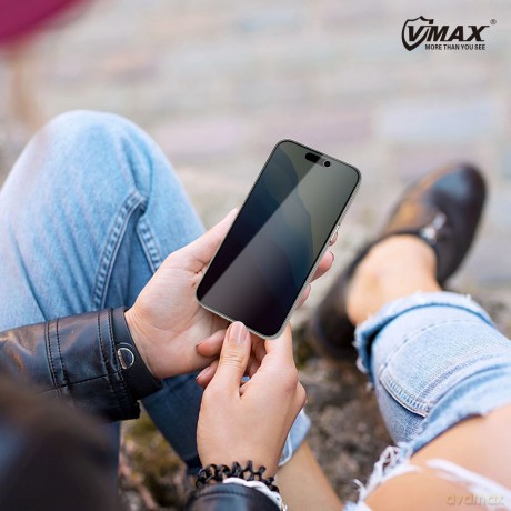 Vmax szkło hartowane 0.33mm 2,5D high clear privacy glass do iPhone 15 Plus 6,7