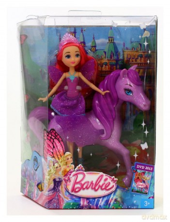 Barbie Lalka Mini Wróżki i Pegazy z filmu Y6377 [ZABAWKA]