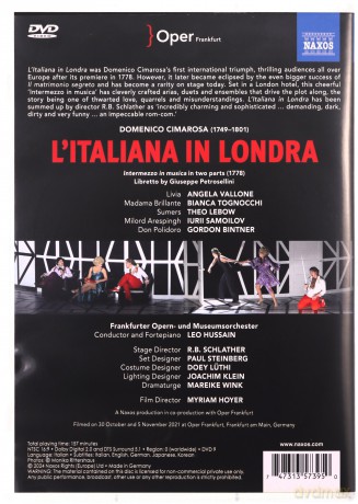 Domenico Cimarosa: L'Italiana In Londra [DVD]