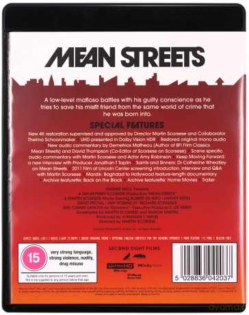 Mean Streets (Ulice nędzy) [Blu-Ray 4K]