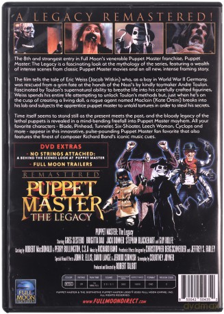 Puppet Master The Legacy (Remastered) (Władca lalek: Spuścizna) [DVD]