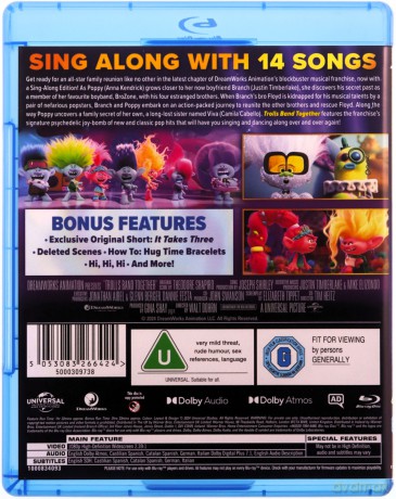 Trolls Band Together (Trolle 3) [Blu-Ray]