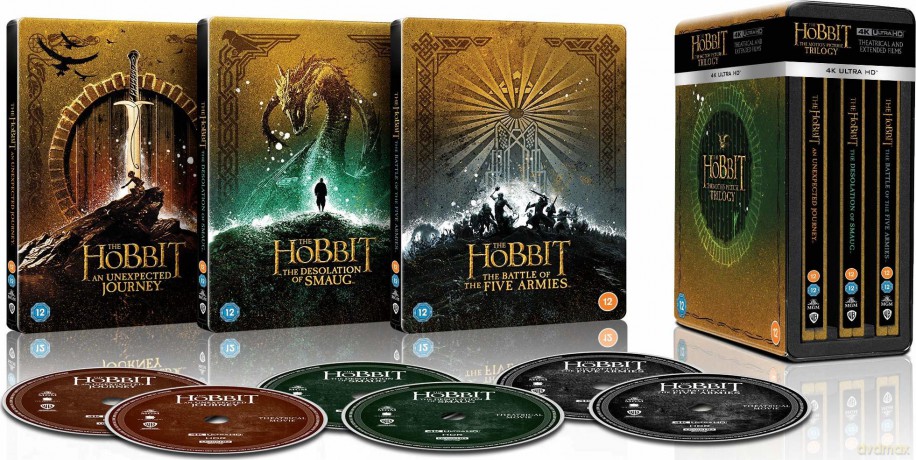 Hobbit Trylogia (steelbook) [6xBlu-Ray 4K]