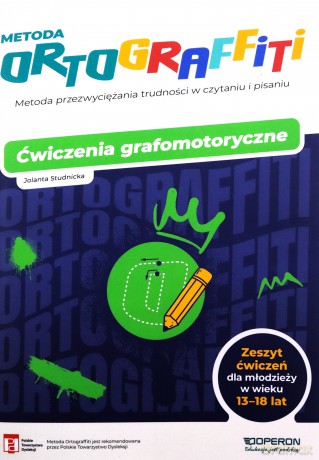Ortograffiti. Ćwiczenia grafomotoryczne 13-18 lat - Jolanta Studnicka [KSIĄŻKA]