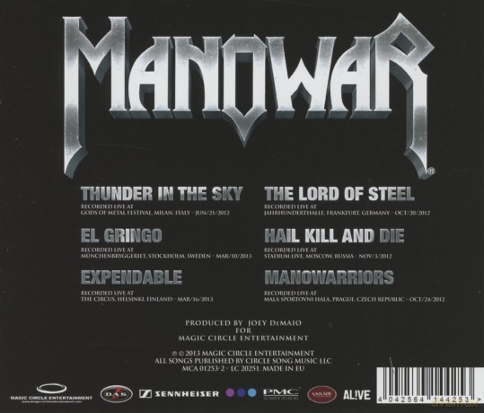Manowar: The Lord Of Steel Live [CD]
