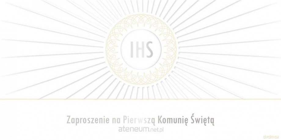 Zaproszenie Komunia (10szt)