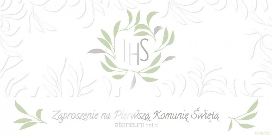 Zaproszenie Komunia (10szt)