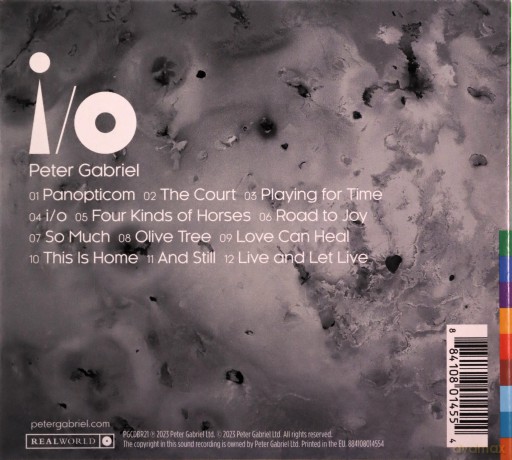 Peter Gabriel: I/O [Blu-Ray]+[2CD]
