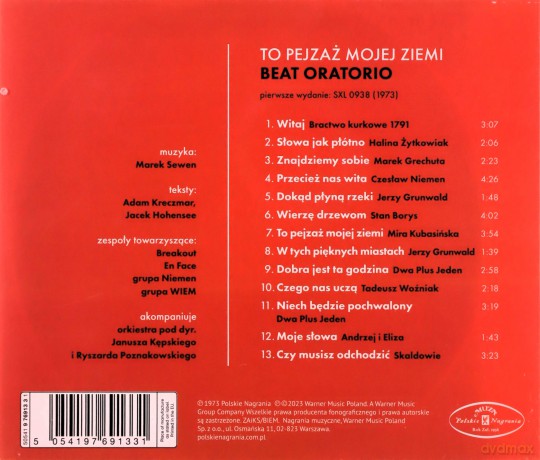To Pejzaż Mojej Ziemi - Oratorium Rockowe [CD]