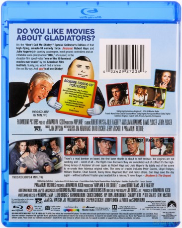 Airplane! / Airplane II: The Sequel (Czy leci z nami pilot? / Spokojnie, to tylko awaria...) [2xBlu-Ray]