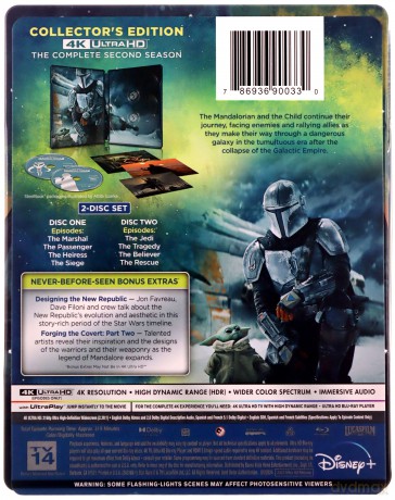 Star Wars The Mandalorian The Complete Season 2 (steelbook) [2xBlu-Ray 4K]