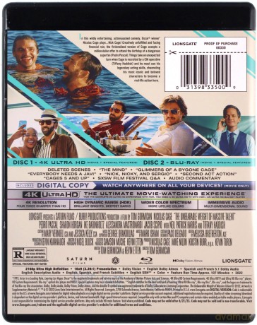 The Unbearable Weight of Massive Talent (Nieznośny ciężar wielkiego talentu) [Blu-Ray 4K]+[Blu-Ray]