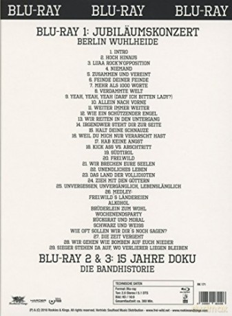 Frei.Wild: 15 Jahre mit Liebe, Stolz und Leidenschaft [3xBlu-Ray]