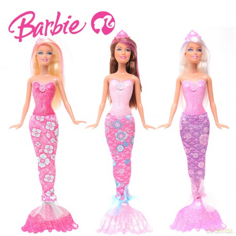 Barbie Lalka Syrenki ze świata fantazji X9452 [ZABAWKA]