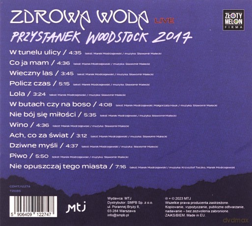 Zdrowa Woda: Live Przystanek Woodstock 2017 [CD]