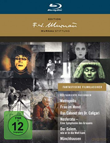 The Cabinet of Dr. Caligari / Nosferatu / Metropolis / Frau im Mond / The Adventures of Baron Munchausen (Gabinet doktora Caligari / Nosferatu - symfonia grozy / Metropolis / Kobieta na Księżycu) [8xBlu-Ray]